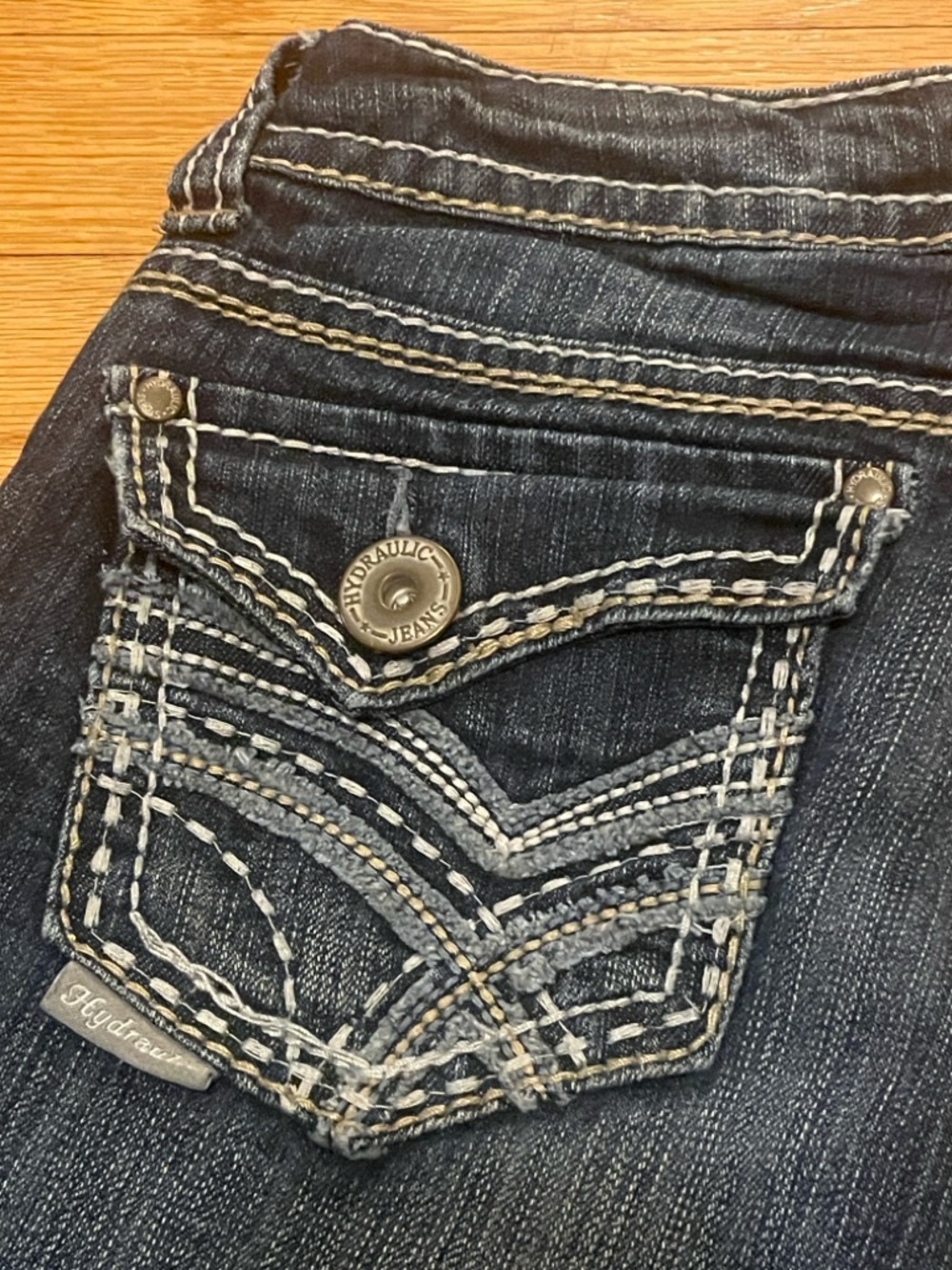 Vintage Hydraulic y2k Women’s Dark Blue Bailey Boot Cut Jeans dark wash